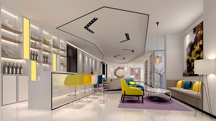 600平方现代简约风格办公室装修设计案例