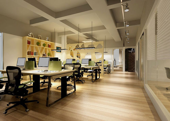 280平方金融公司办公室软装设计方案