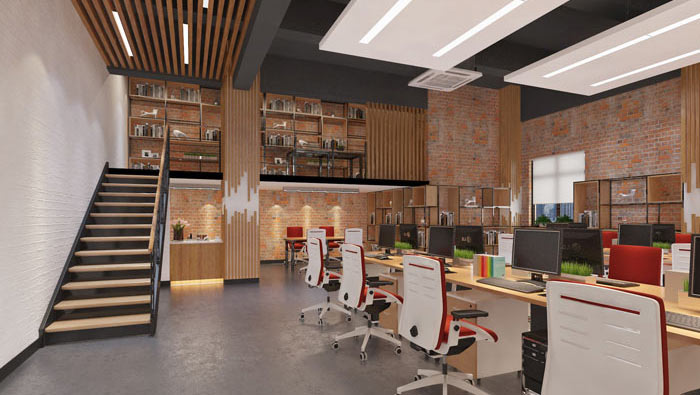 厂房loft风格办公室装修设计案例